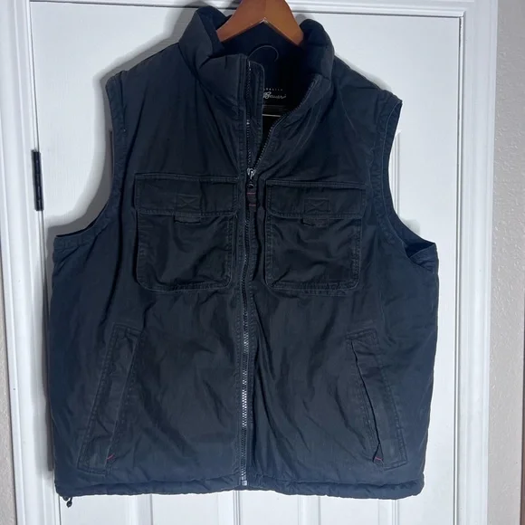 Eddie Bauer Men's Black Goose Down Vest - Large - Picture 1 of 4